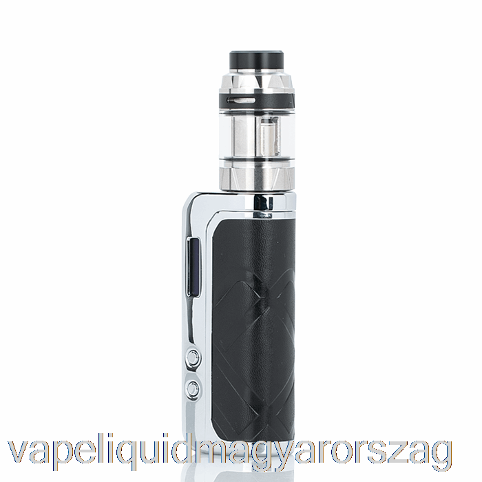 Augvape Foxy One 120w-os Kezdőkészlet Ezüst Fekete Bőr Vape Toll